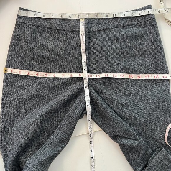 Elie Tahari 98% Wool Medium Gray Tweed Wide Leg Trouser Pants Sz 6 - Picture 15 of 15